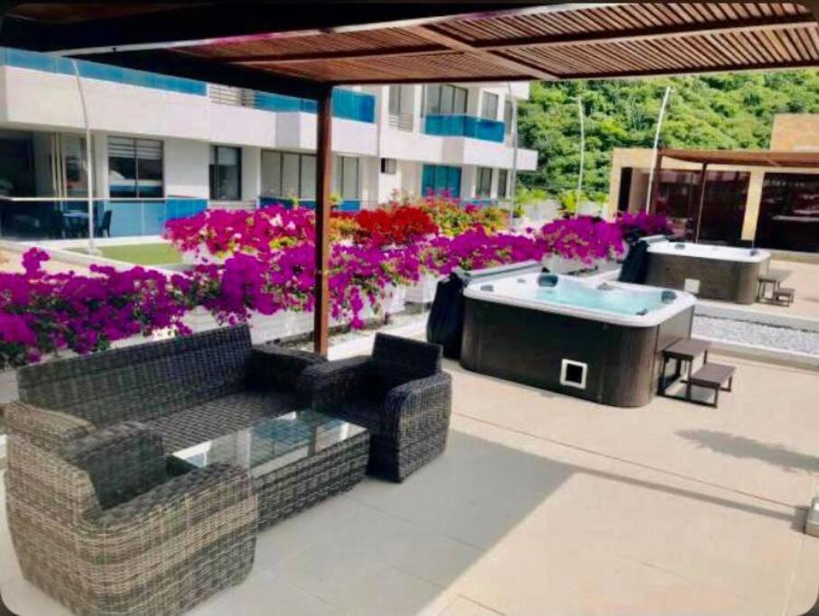 Samaria Club De Playa By Santa Marta Playa Resort, Preciosos Apartamentos En El Sector Exclusivo De Pozos Colorados Extérieur photo